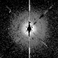 0.6 micron image of TW Hya disk taken with WFPC2 and the hubble space telescope